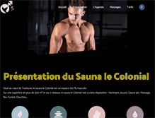 Tablet Screenshot of lecolonial-sauna.com
